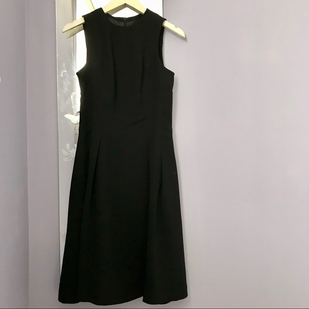 Zara basics black sleeveless dress
